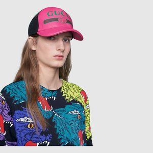 NWT GUCCI Pink Leather Baseball Cap - Size L/59
